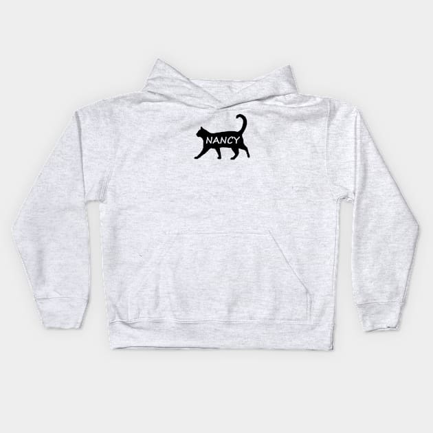 Nancy Cat Kids Hoodie by gulden